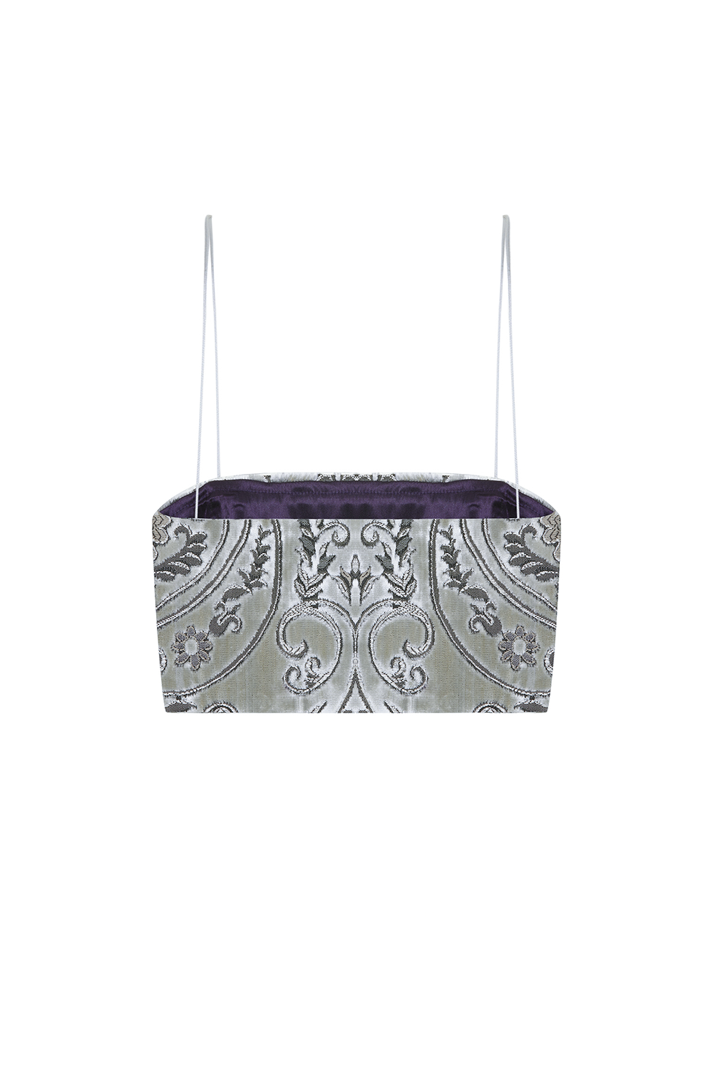 Limited Edition Danae Griftalia - Gri Kadife Crop Top - 5