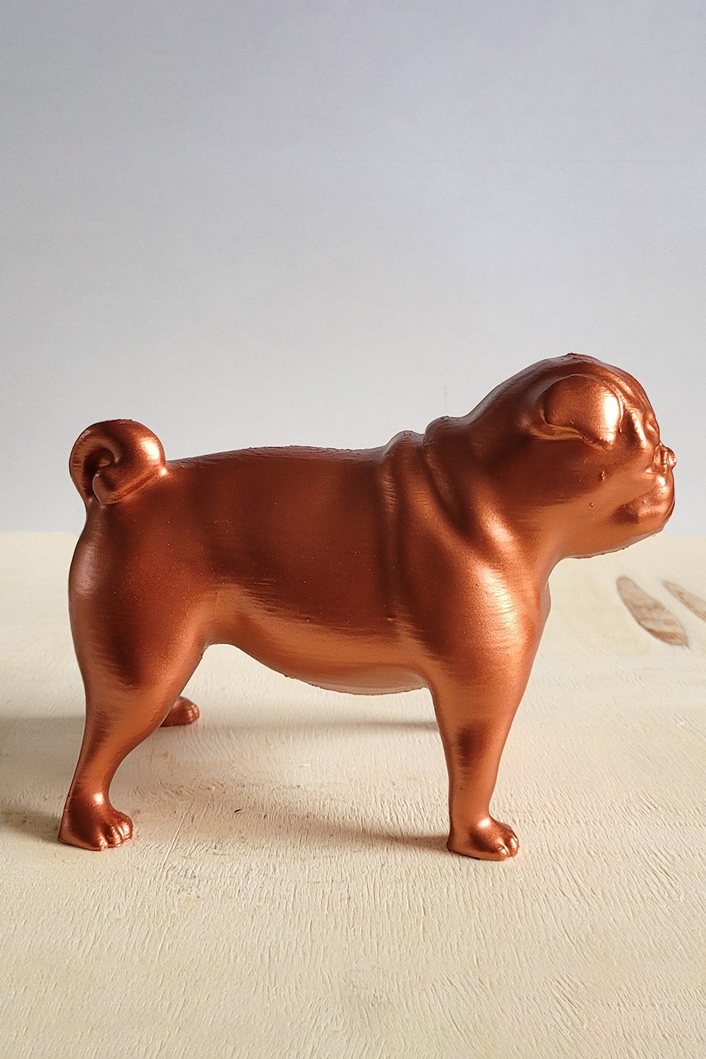 Pug Köpek Figürü | Bakır - 7