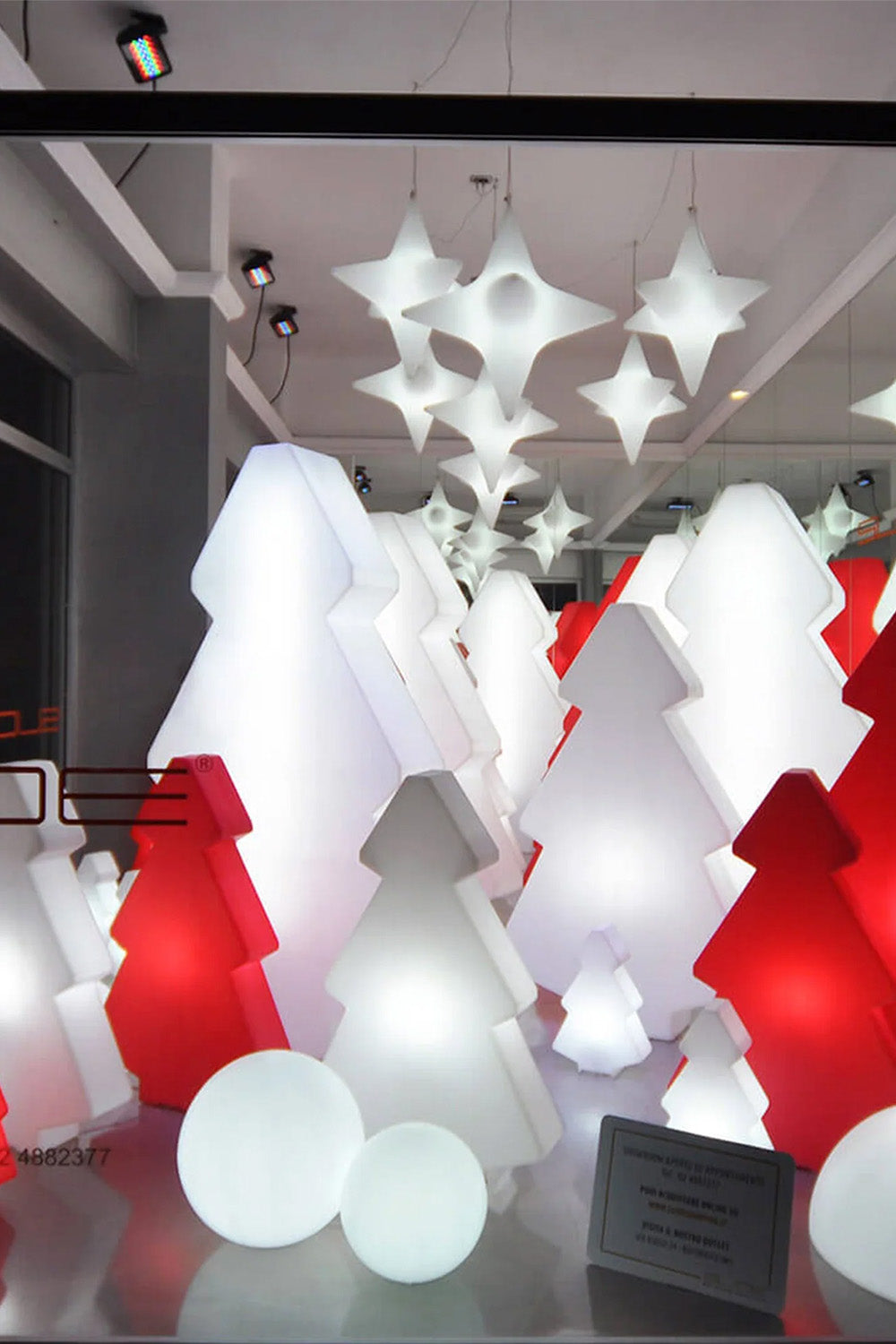 Lightree Beyaz Işıklı Dekoratif Yılbaşı Ağacı (H 100cm) - 4