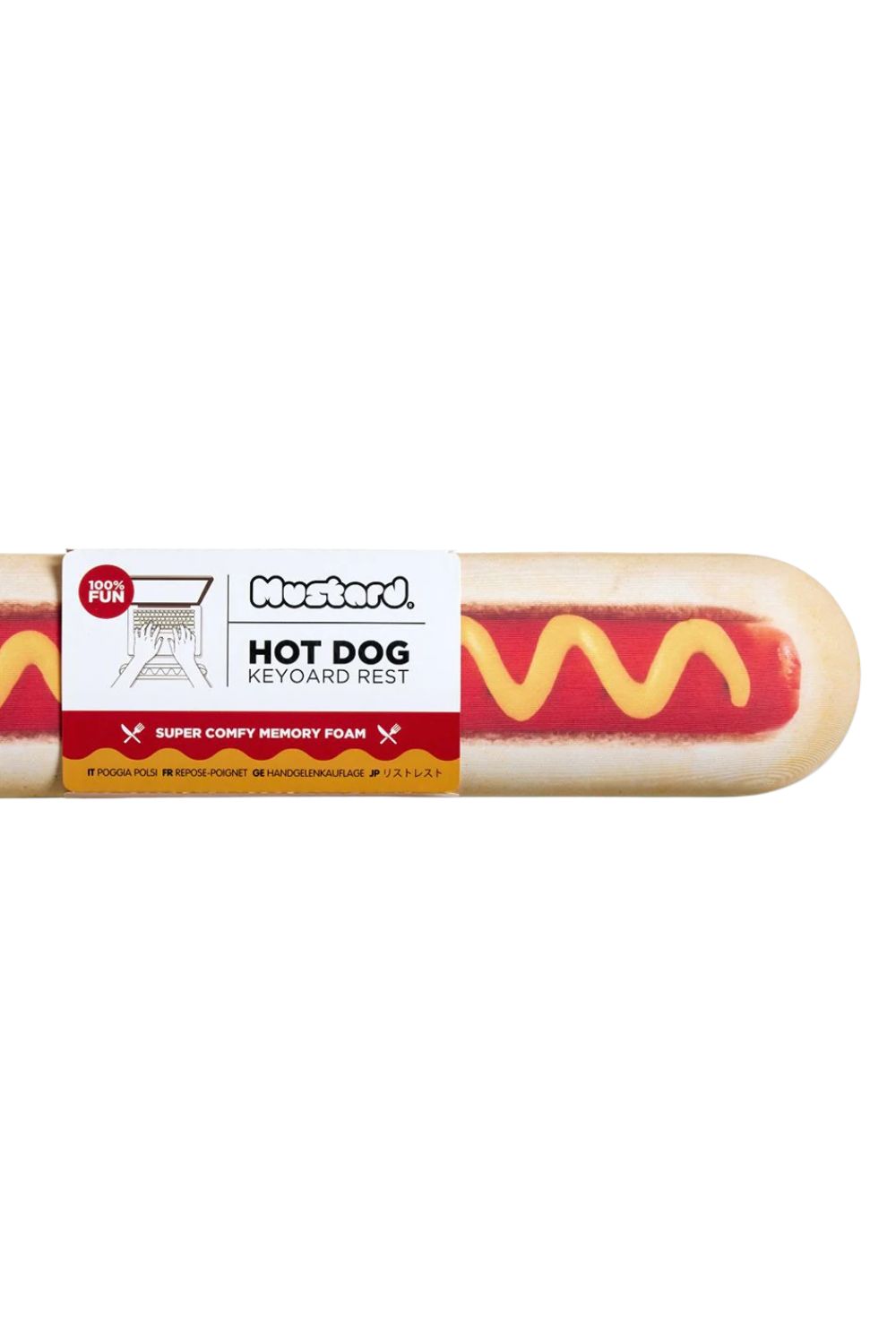 Mustard Hot Dog Silikon Klavye Desteği - 3