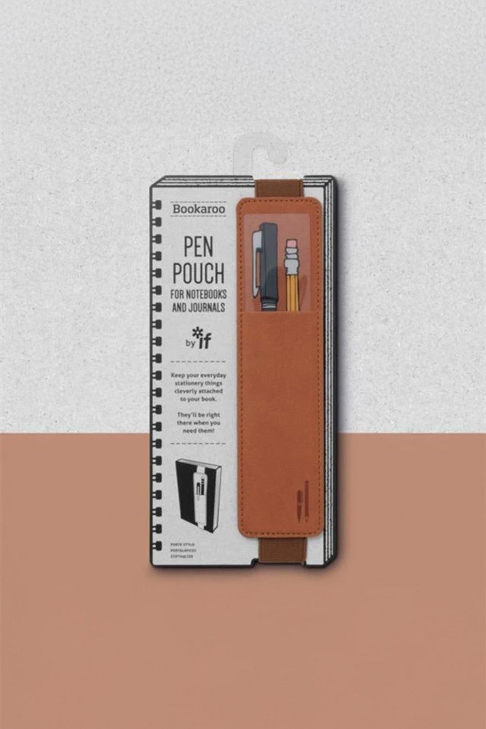 İF Bookaroo Pen Pouch Defter Üstü Kalemlik Brown Kahverengi - 2