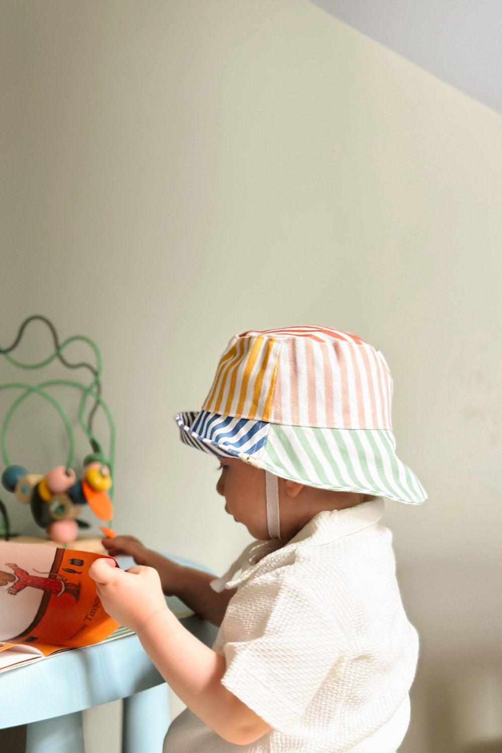 Color Stripe Bucket Şapka - 2