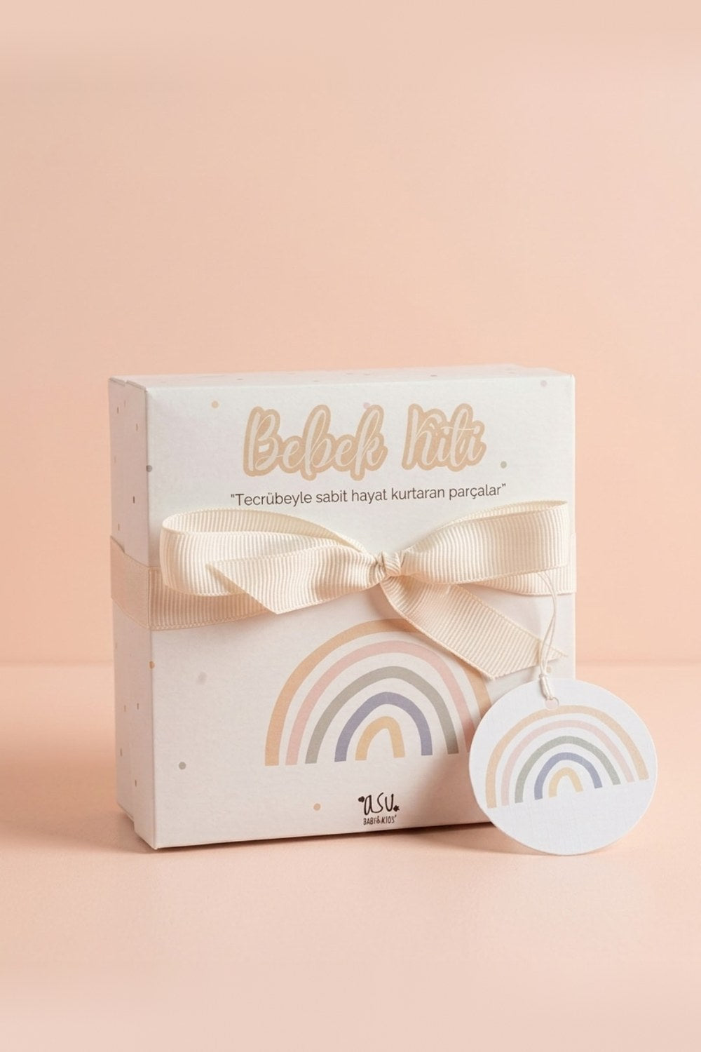 Pastel Rainbow Organik Pamuk Hediye Bebek Kiti - 2