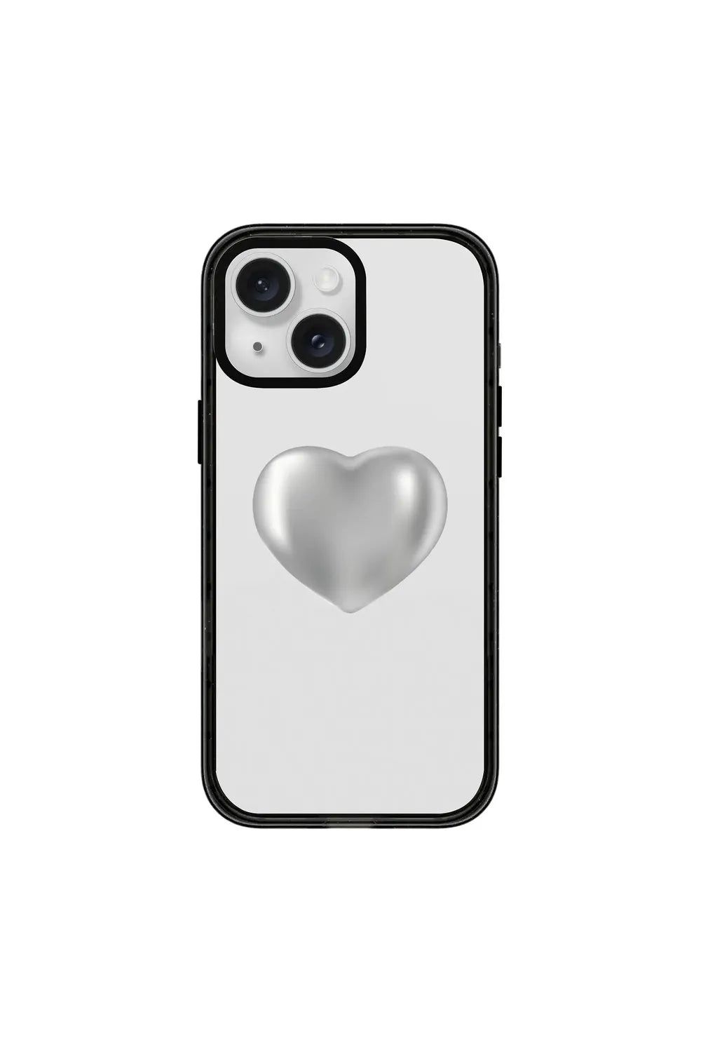 Silver Heart-Power Kılıf - Iphone 15 Plus - 0