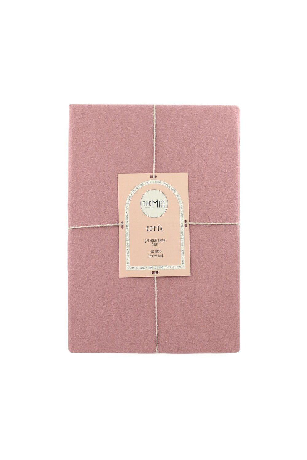 Cotta Old Rose Çift Kişilik Çarşaf 260x240 Cm - 3