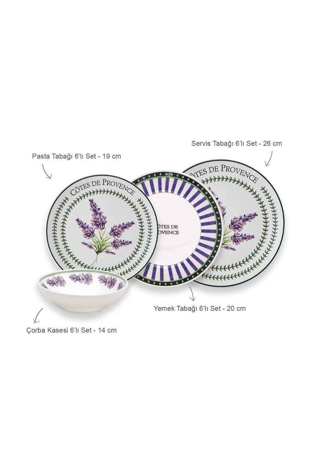 Provence Yemek Takımı 6 Kişilik, 24 Parça - 1