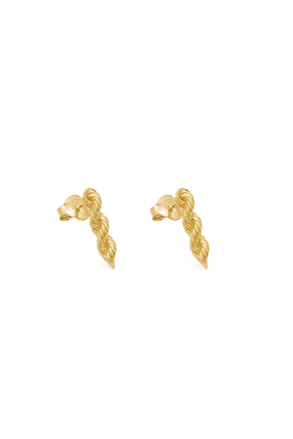 Halat Zincir Küpe, Gold - 0