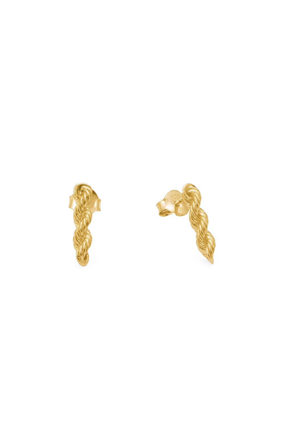 Halat Zincir Küpe, Gold - 1