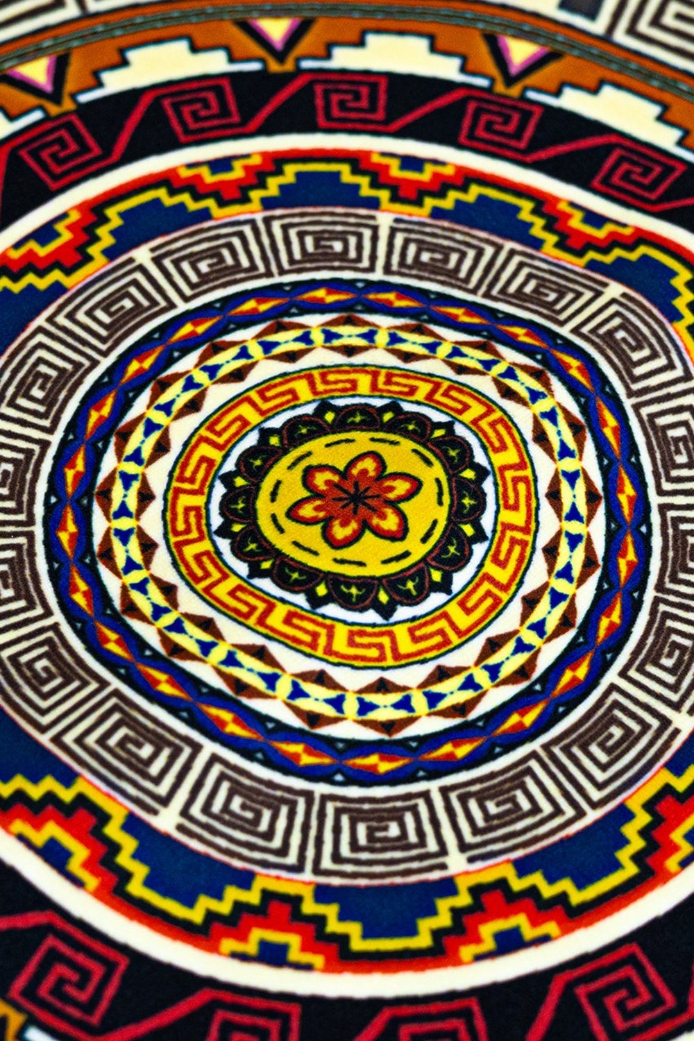 Etnik Mandala Püsküllü Kırlent - 0