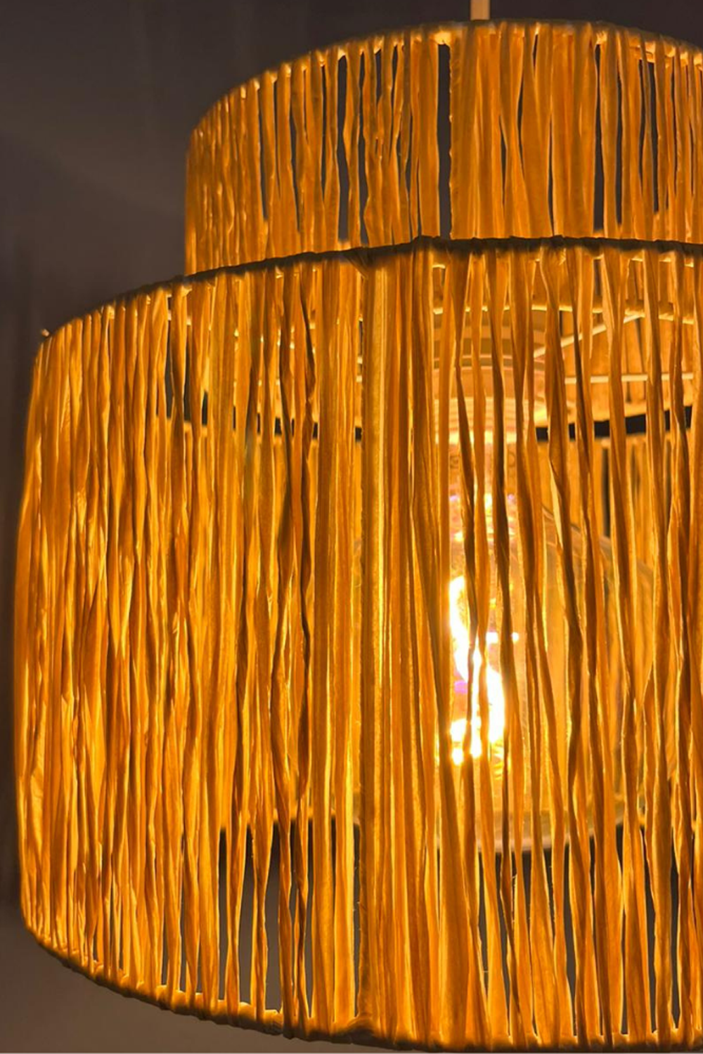 Raffia İp Sarkıt Avize - 1