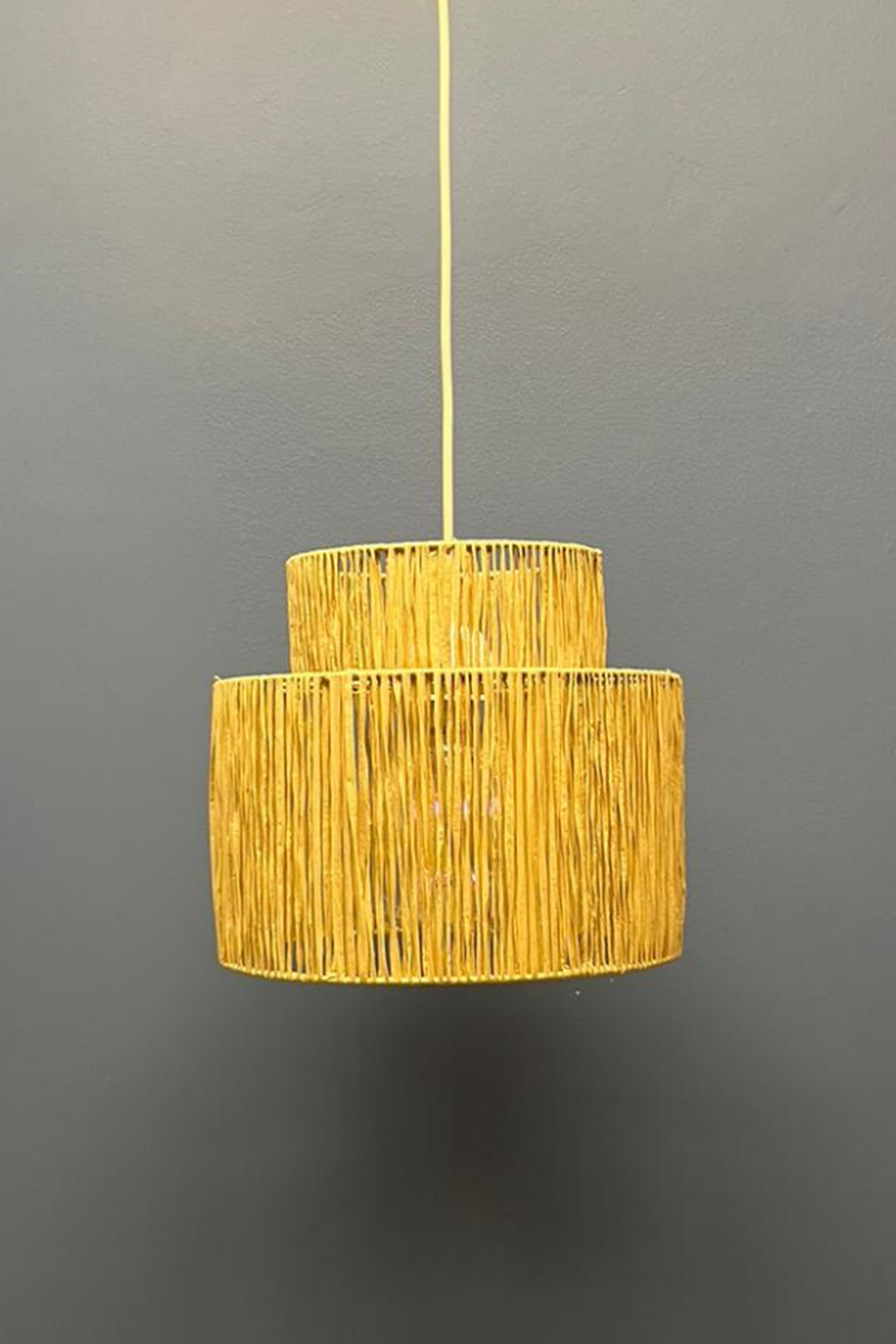 Raffia İp Sarkıt Avize - 6