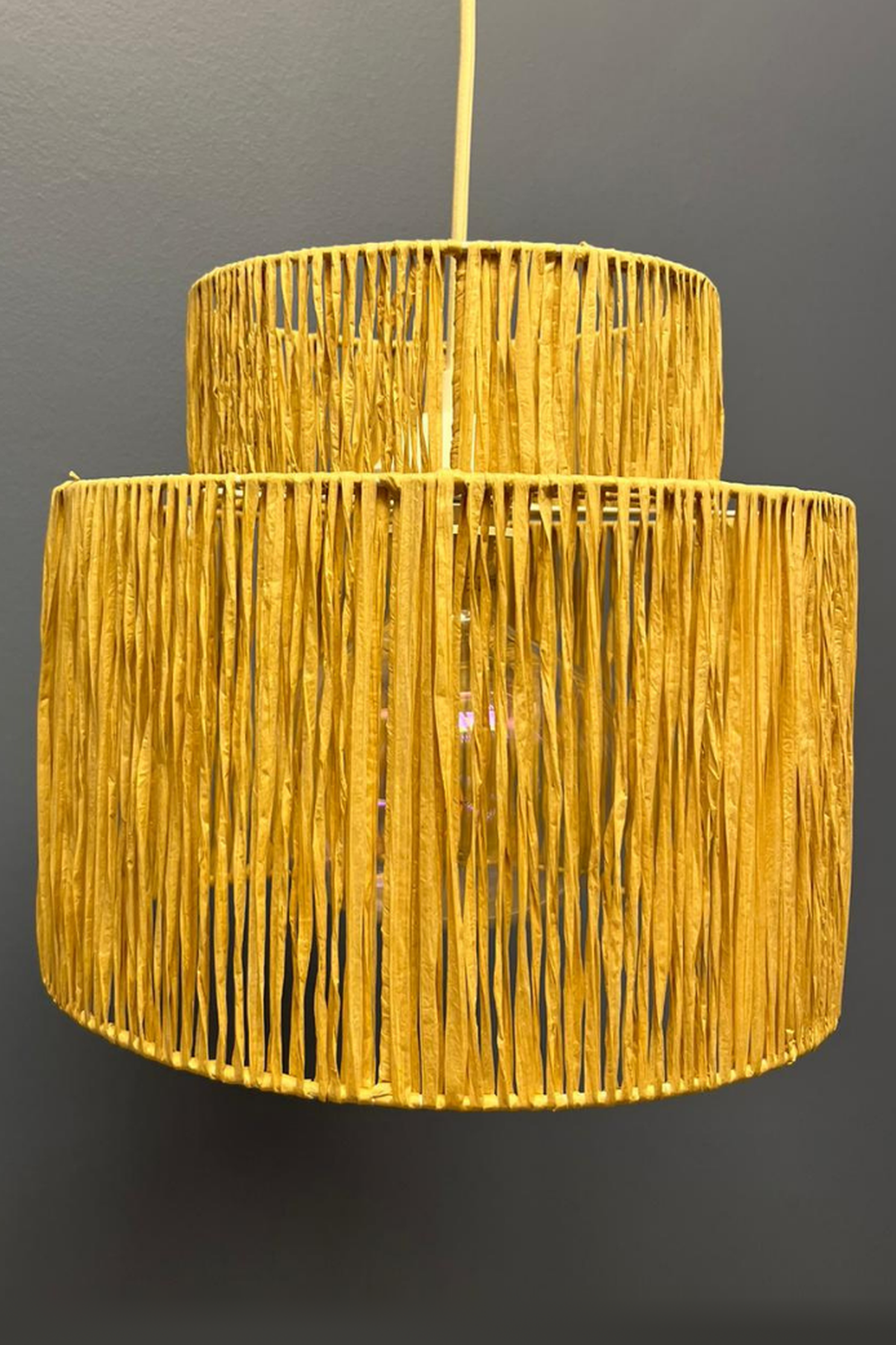 Raffia İp Sarkıt Avize - 7