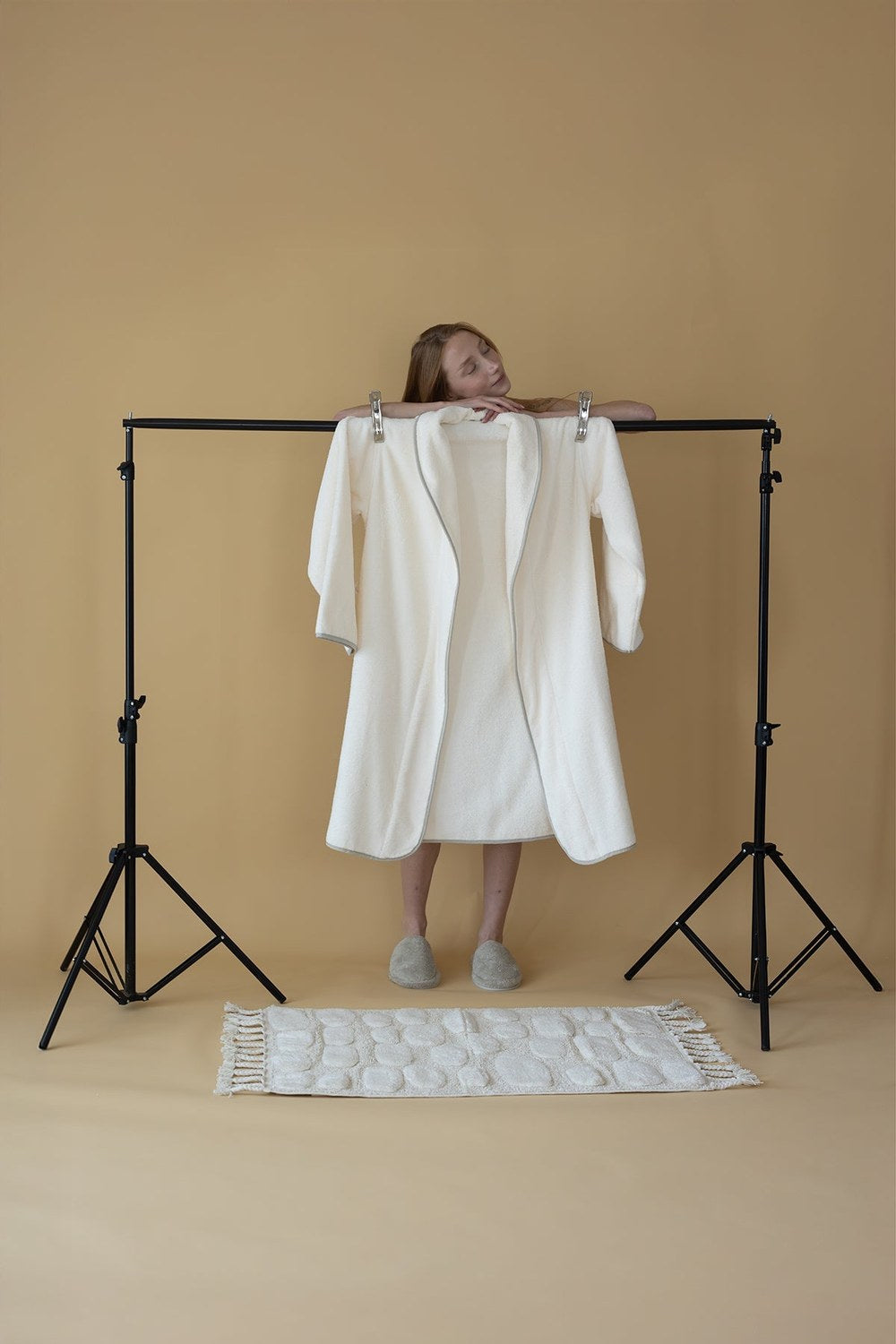 Dolce Bambu Bornoz Takımı Bej - 2