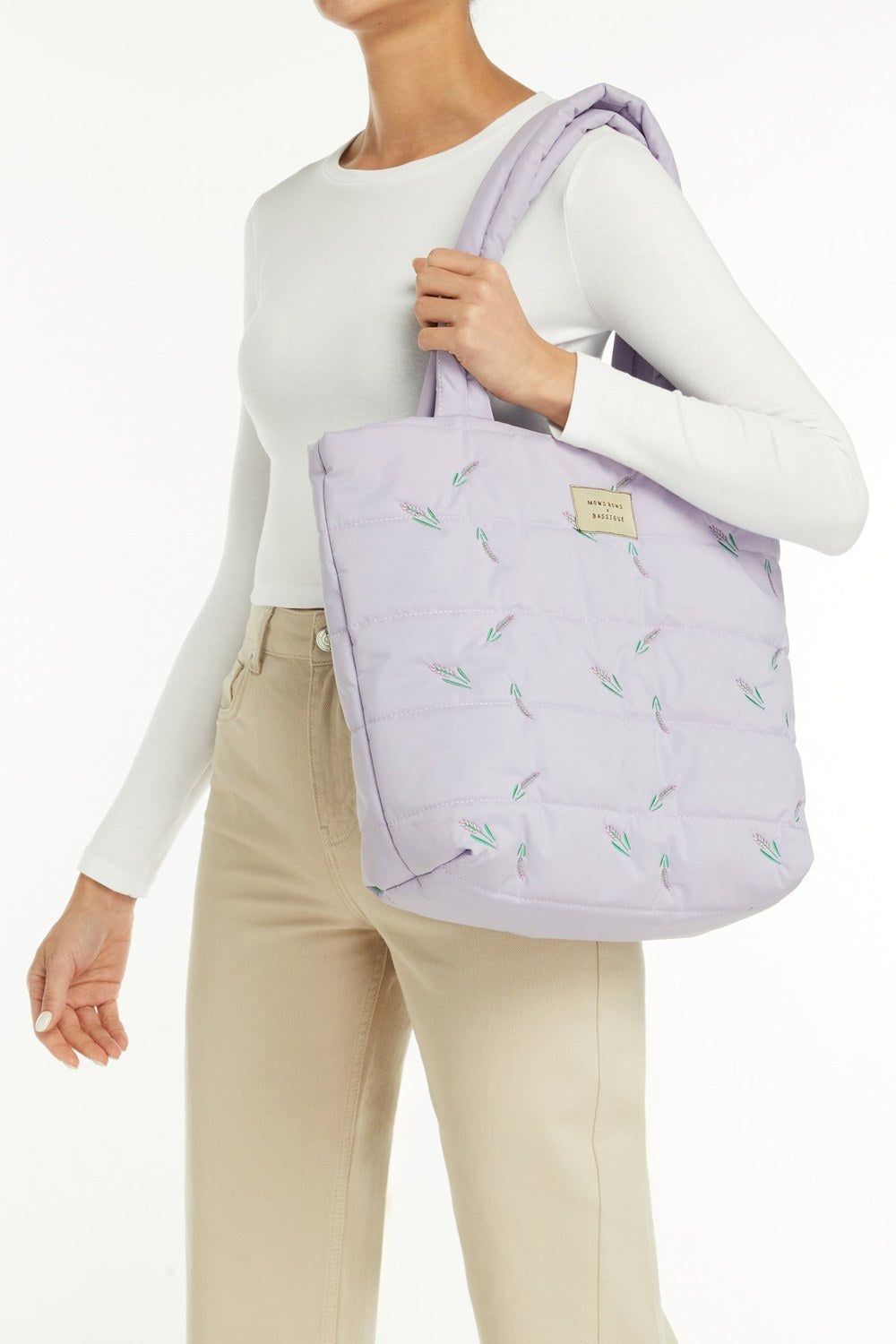 Lavanda Puffer Çanta, Lila - 1