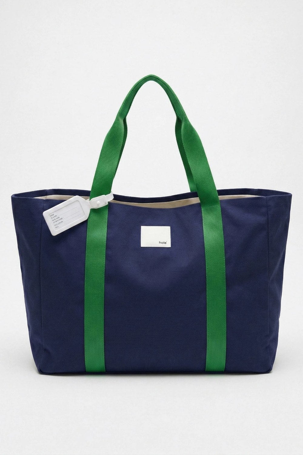 Kanvas Lacivert Tote Çanta - 1