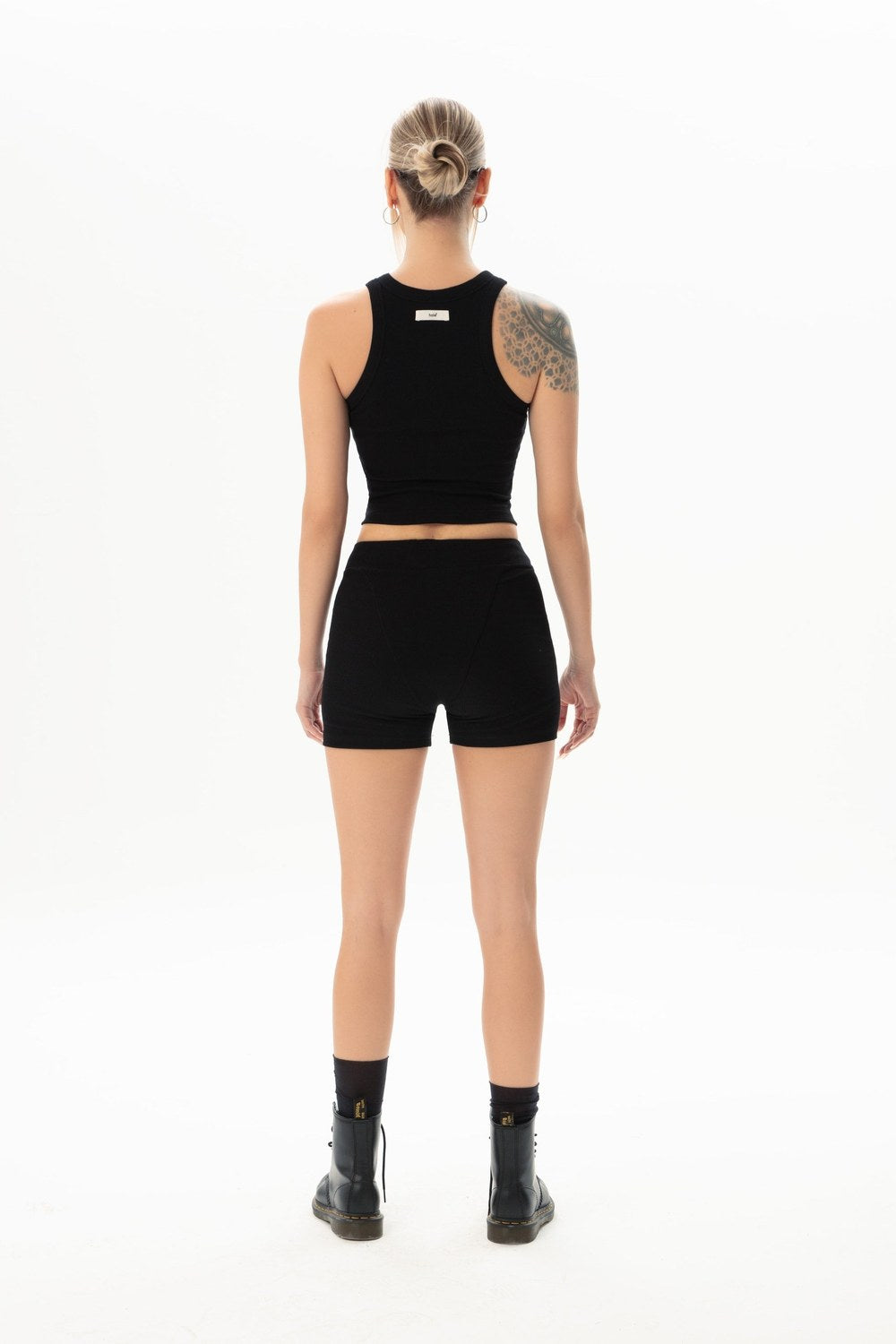 Kaşkorse Siyah Crop Top - 5