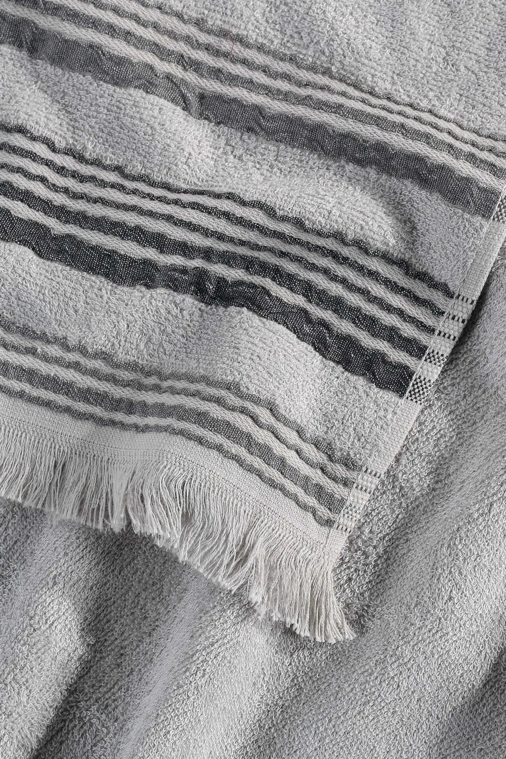 New Derin Bambu Banyo Havlusu, Pumice Stone(Açik Gri,Bej), 80 X 150 Cm - 0