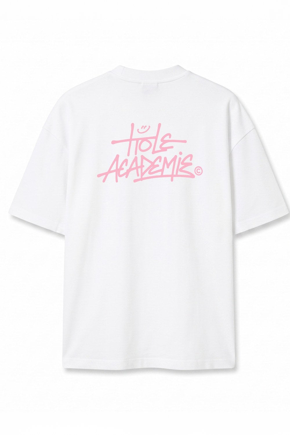 Pembe Graffiti Baskılı Oversize Tişört, Ekru - 0