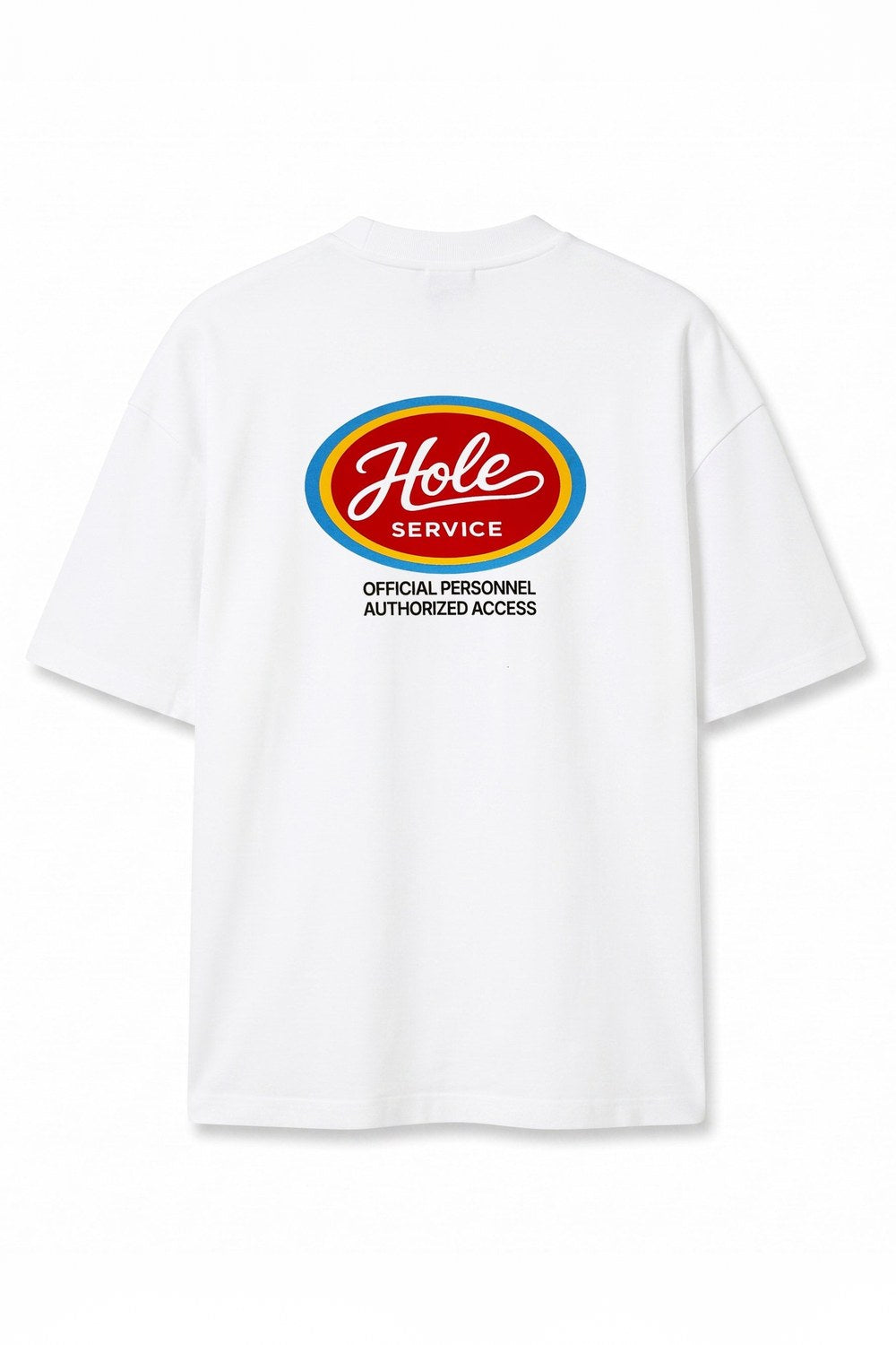 Retro Logo Baskılı Oversize Tişört, Ekru - 0