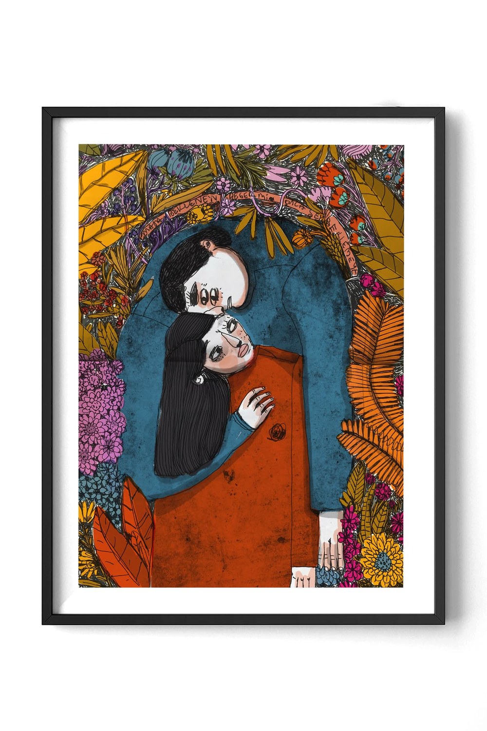 Her Şey Birini Sevmekle Başlıyor - Sanat Baskısı, 21x30 Cm - 2