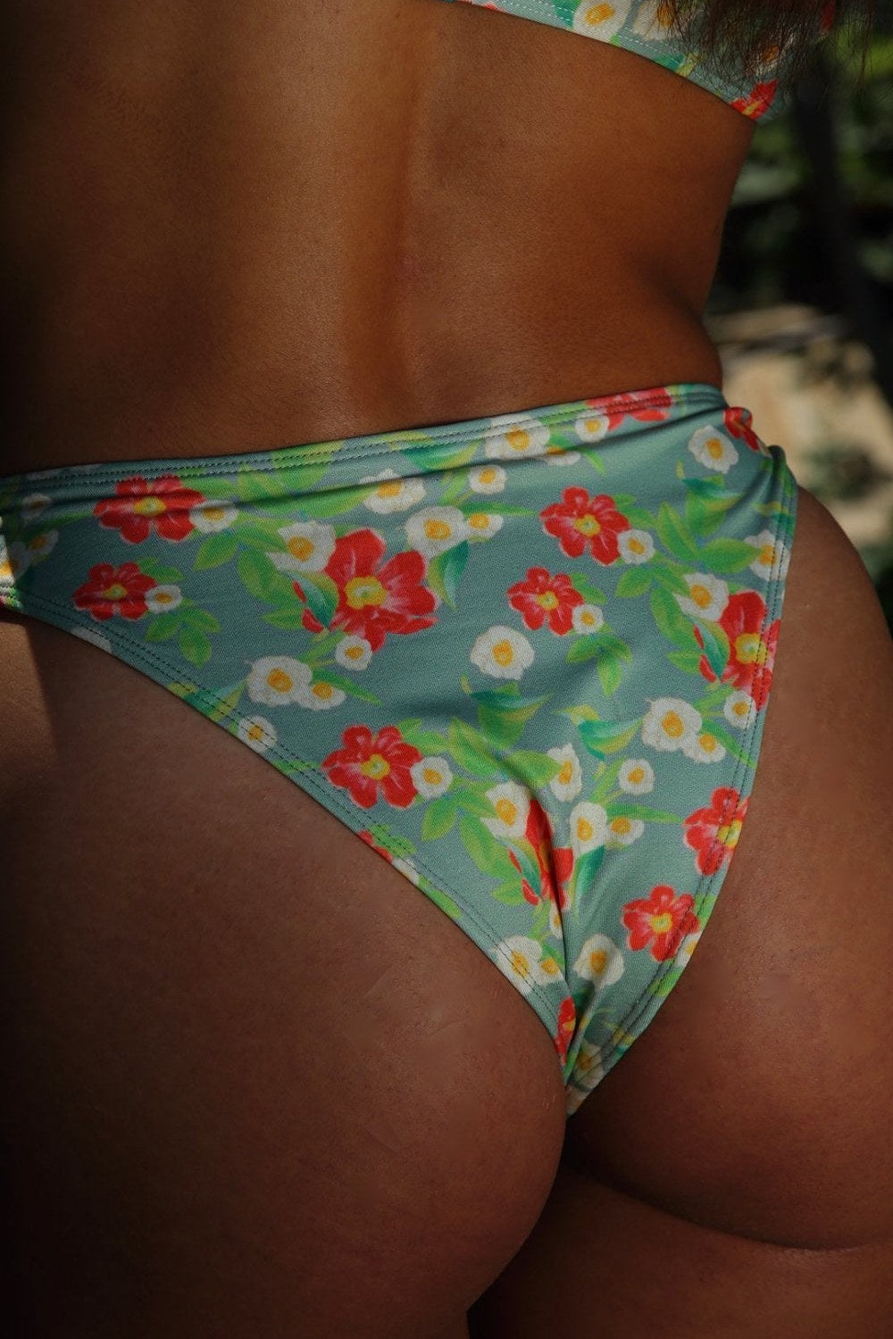 Hawaii Green Yüksek Bel Cheeky Bikini Altı - 2