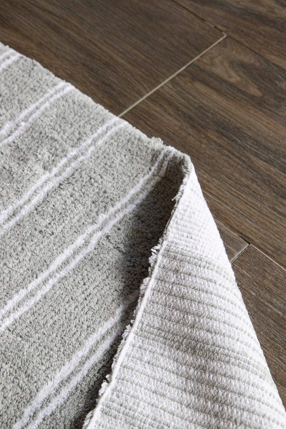 Martil 2’Li Takım Banyo Paspası %100 Pamuk 40x60 + 60x90 Gri - 3