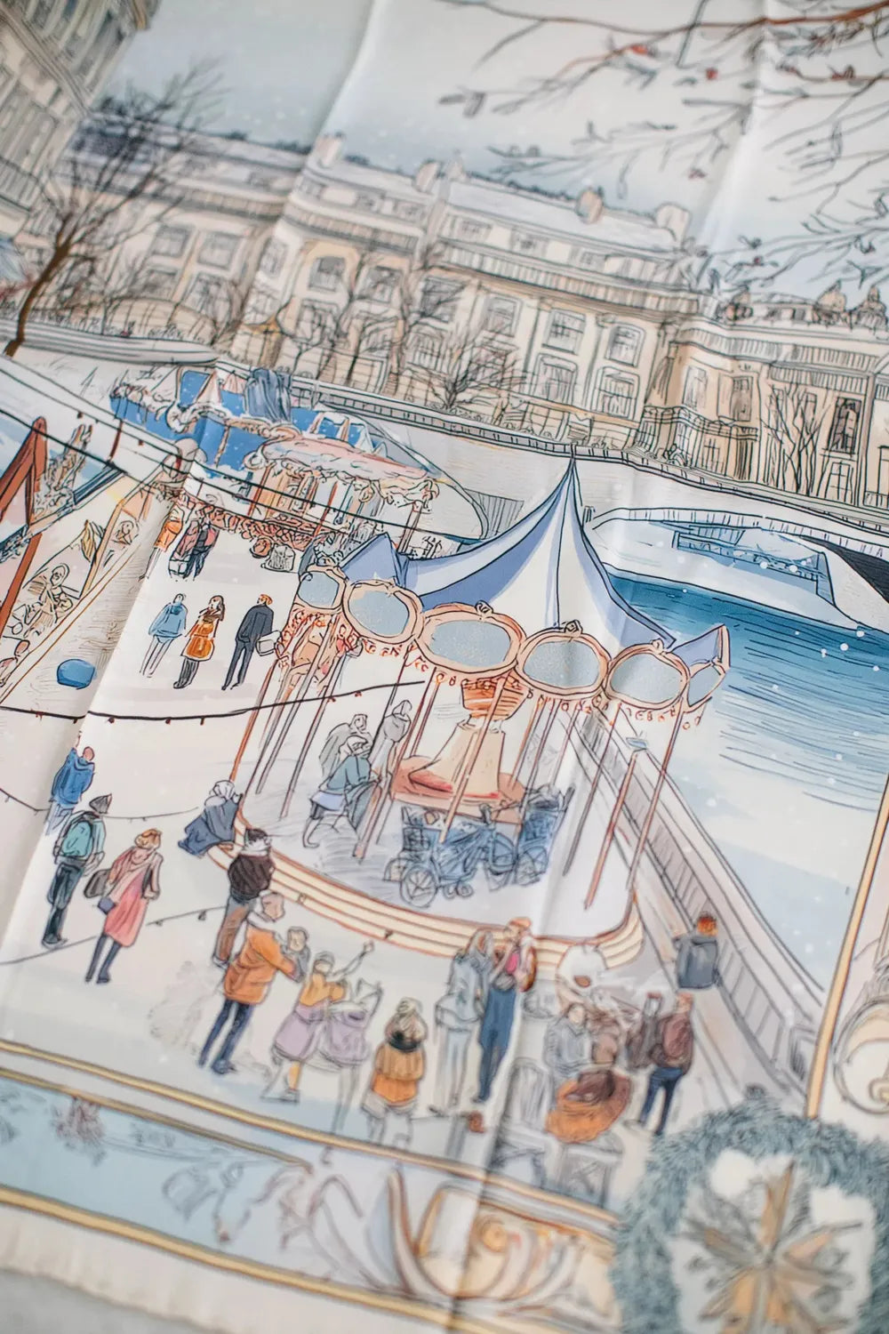Carrousel D’Hiver İpek Fular - 1