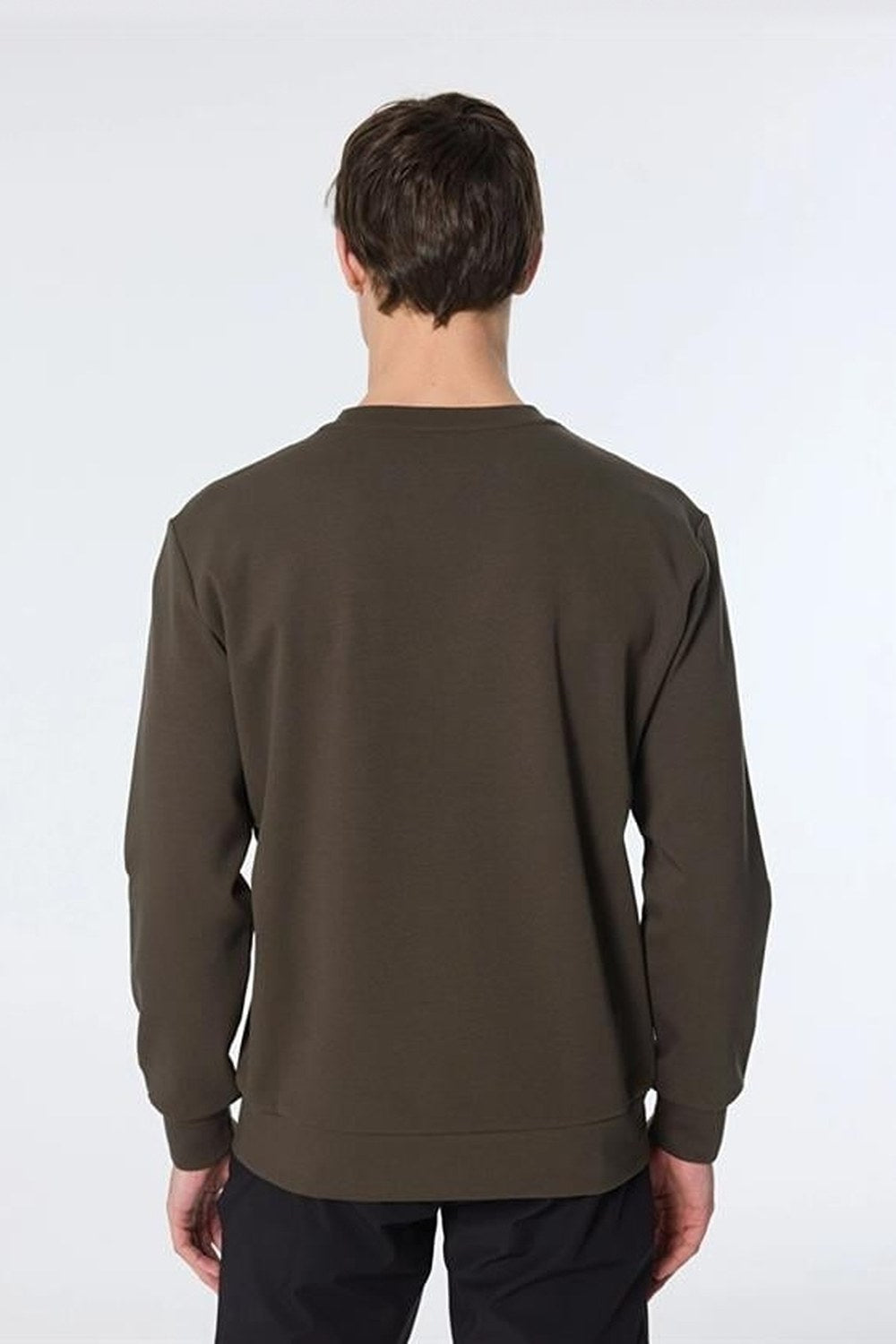 Bisiklet Yaka Dalga Baskılı Erkek Sweatshirt - 3