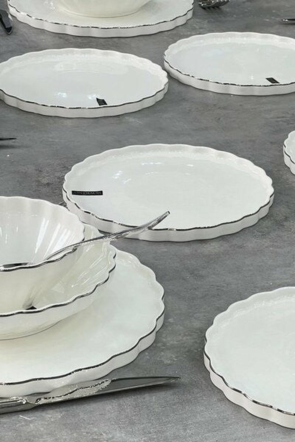 Twist Silver 24 Parça Porselen Yemek Takımı Hrn018 - 0