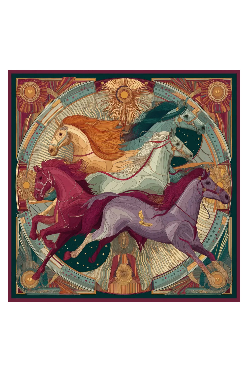 Fortuna Equestre İpek Fular - 1