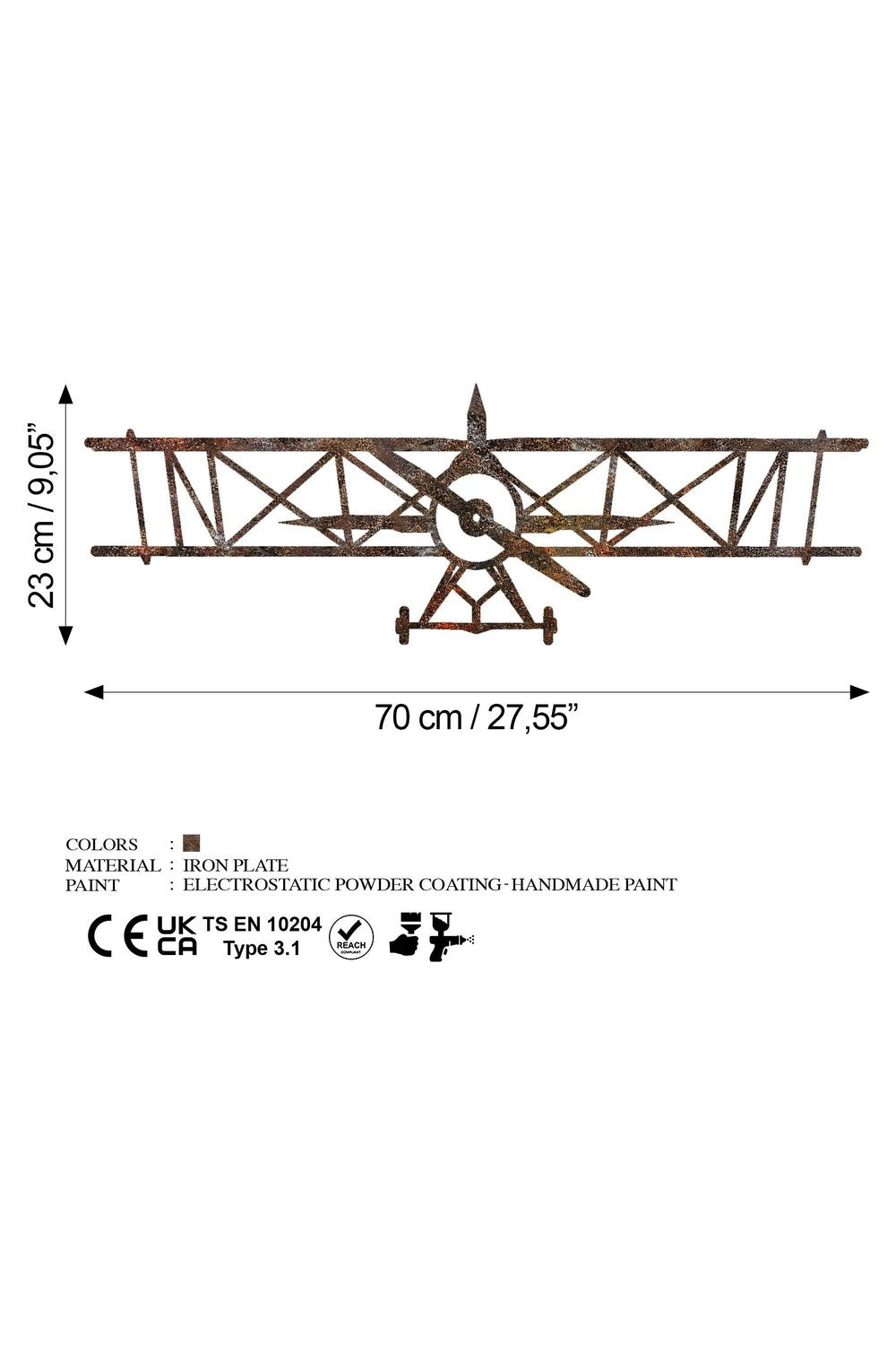 Bys-171 Dekoratif Metal Duvar Tablosu - 6