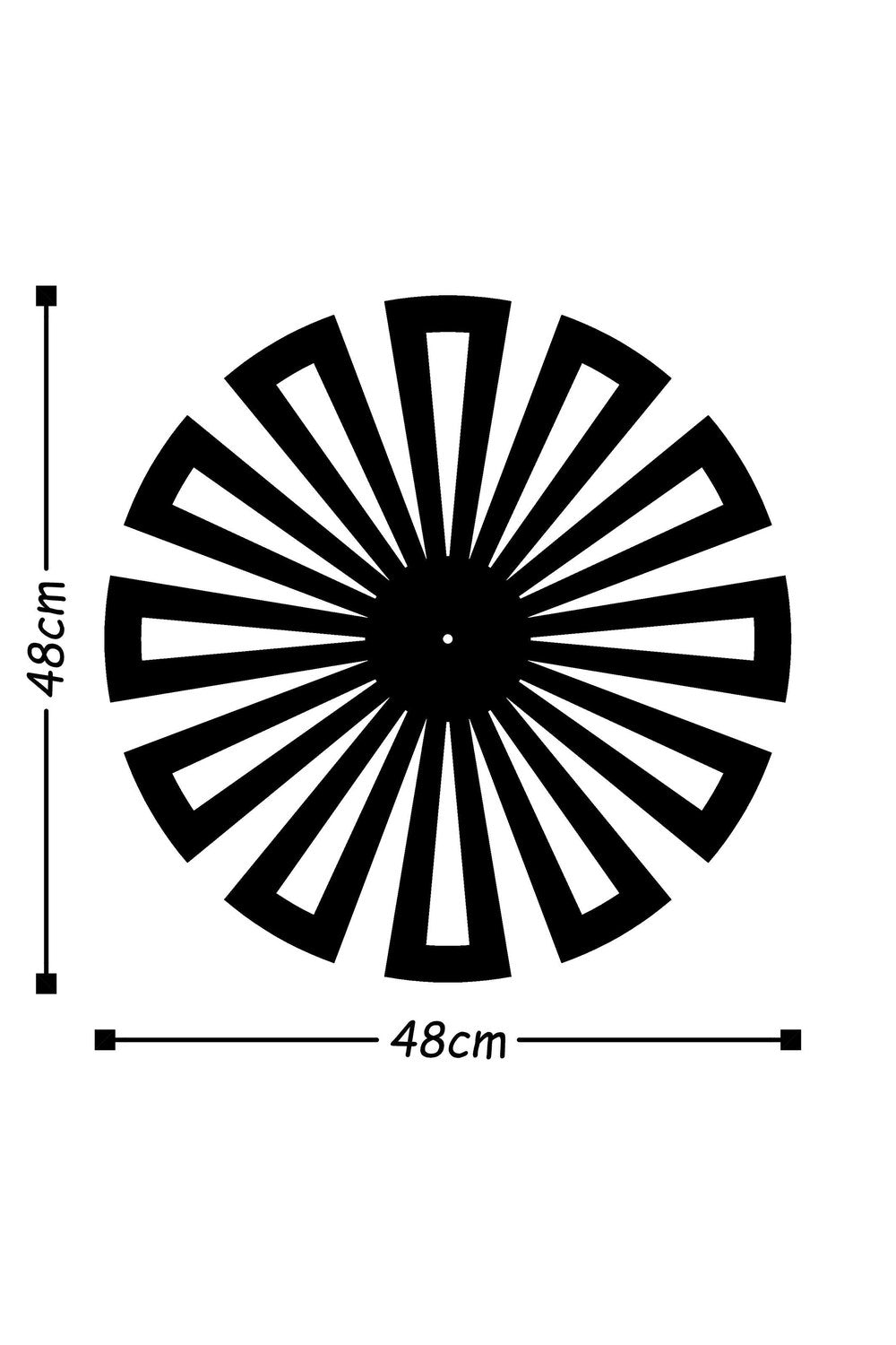Watch-007 Dekoratif Metal Duvar Saati - 2