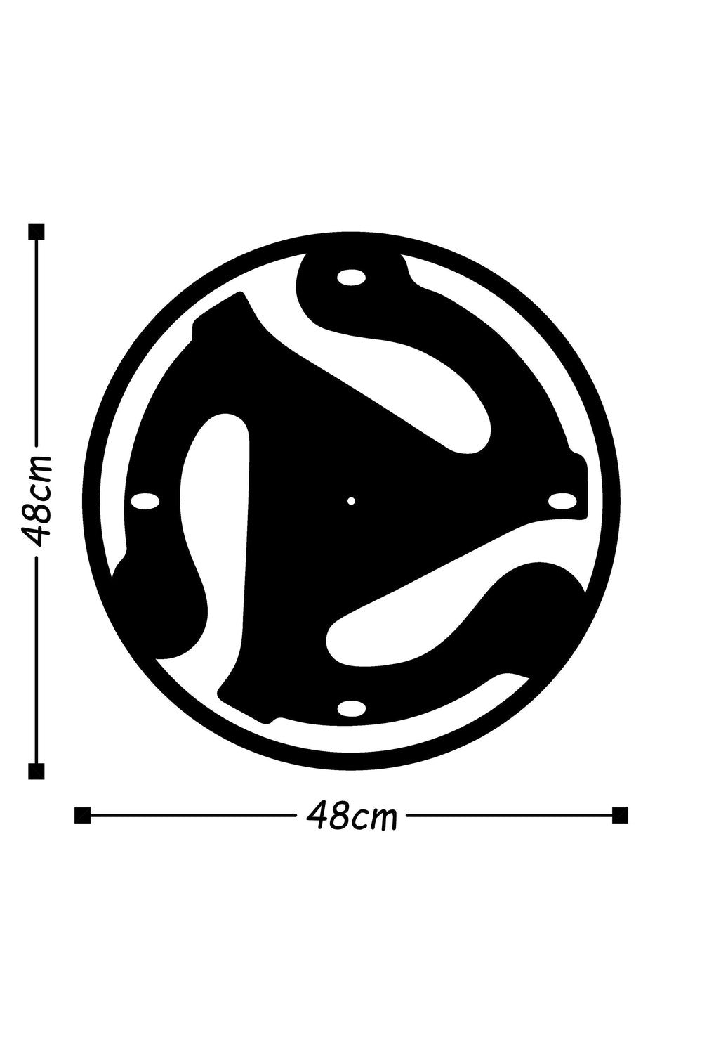 Watch-005 Dekoratif Metal Duvar Saati - 2
