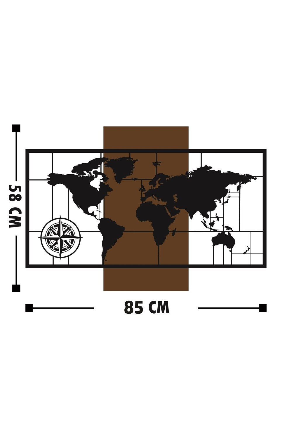 Ma-146 Ahşap Metal Duvar Tablosu - 4