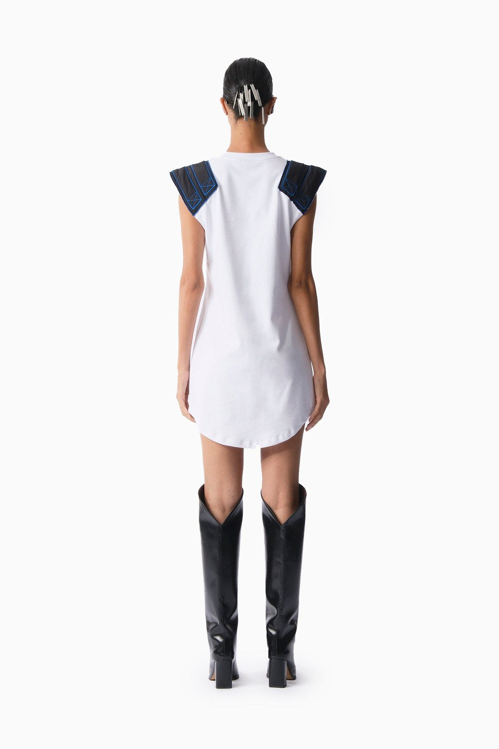 White Sweatshirt Dress - 2