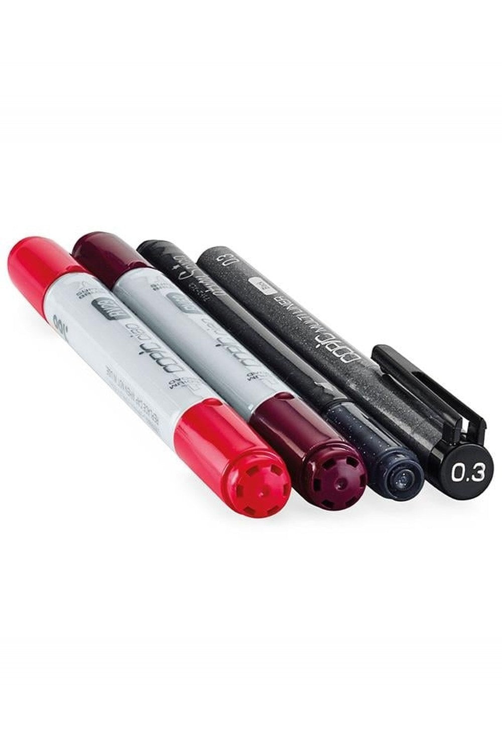 Ciao Doodle Pack Red 4'lü Çizim Kalemi Seti - 1