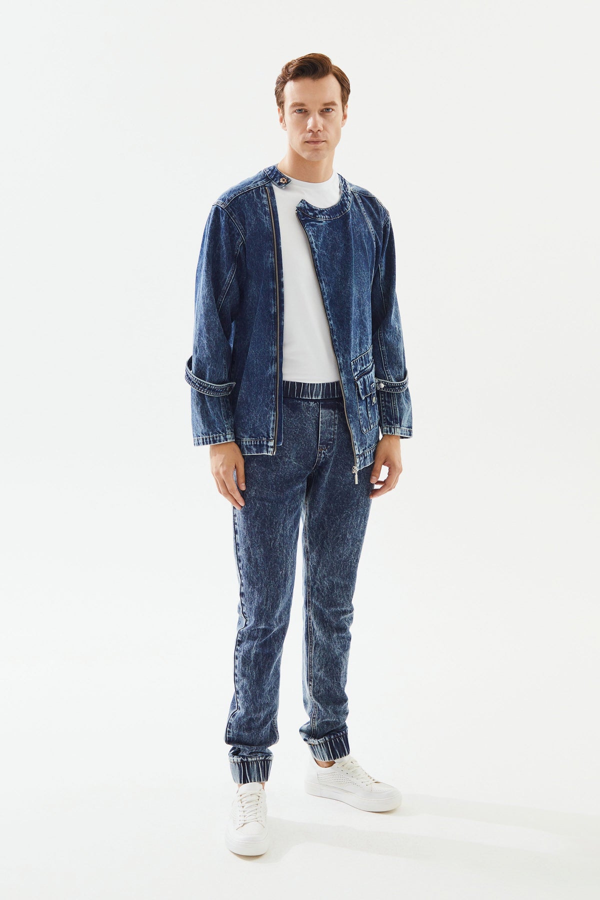 2be4A-Erkek Jogger Denim Pantolon-3-fleurdirect.live