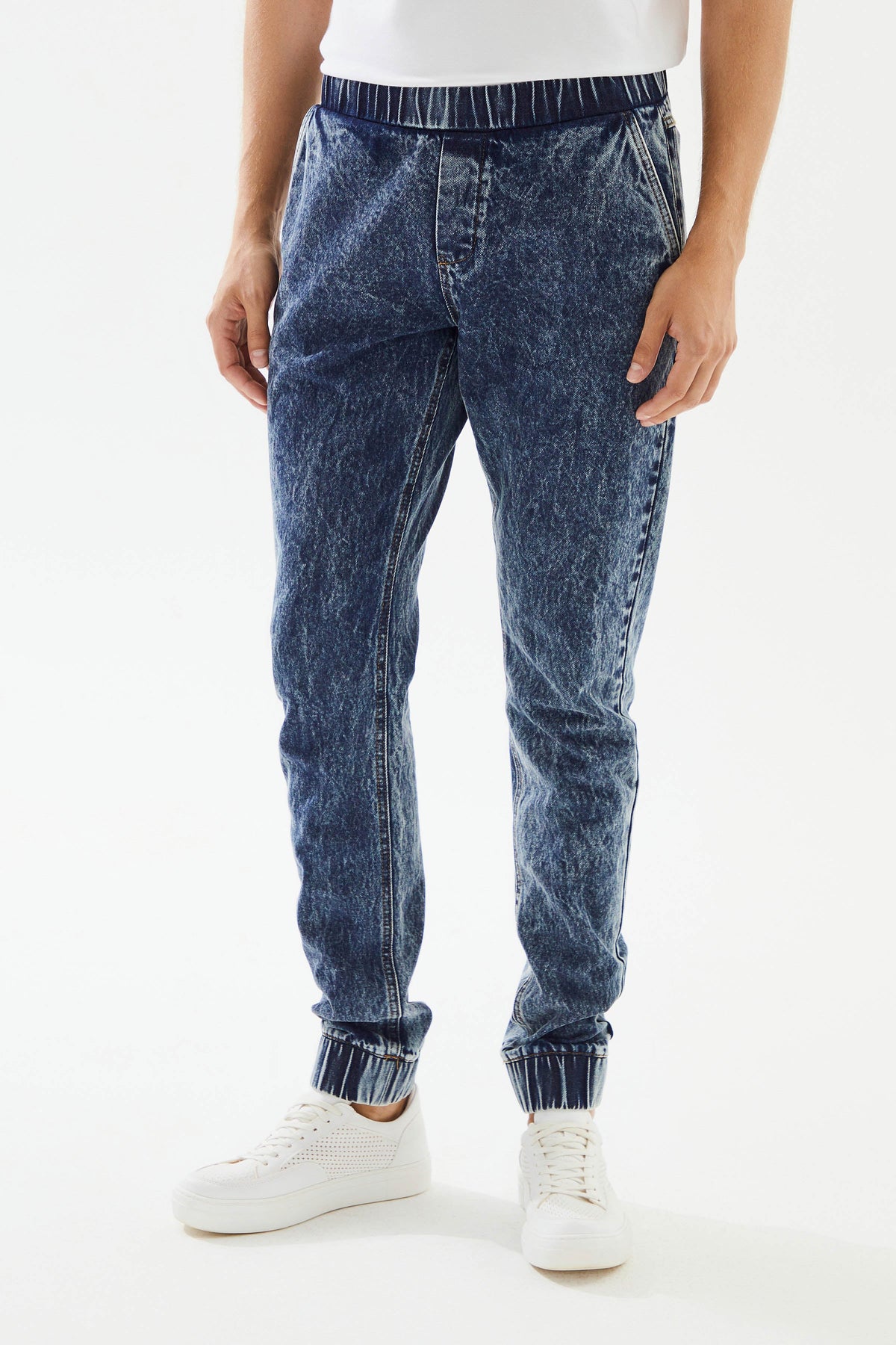 2be4A-Erkek Jogger Denim Pantolon-4-fleurdirect.live