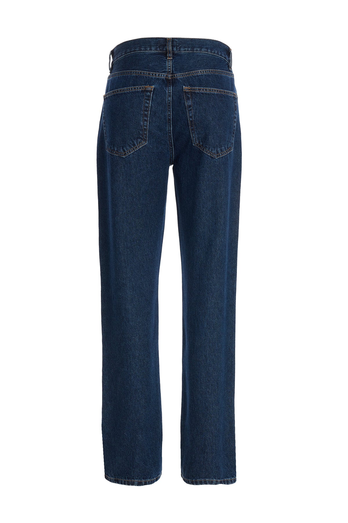 2be4A-Erkek Lacivert Straight Denim Pantolon-2-fleurdirect.live
