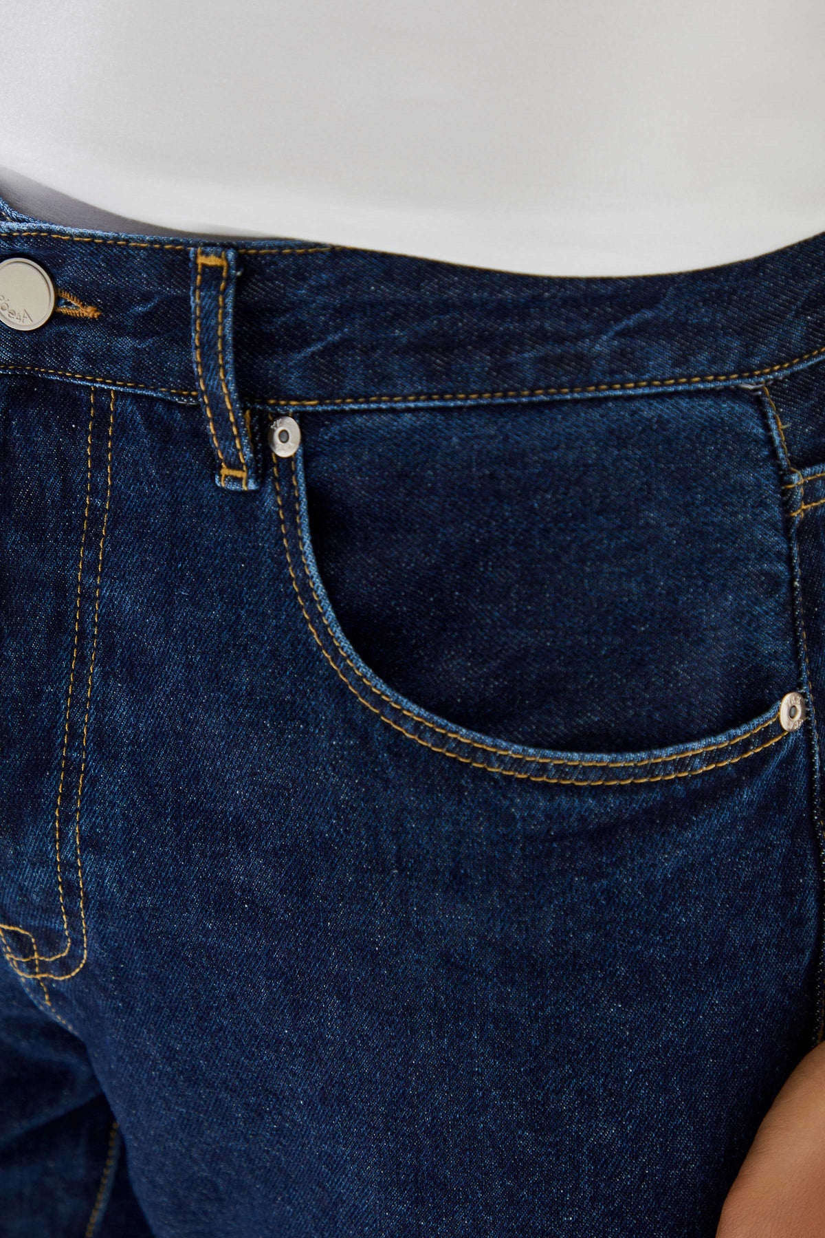 2be4A-Erkek Lacivert Straight Denim Pantolon-5-fleurdirect.live