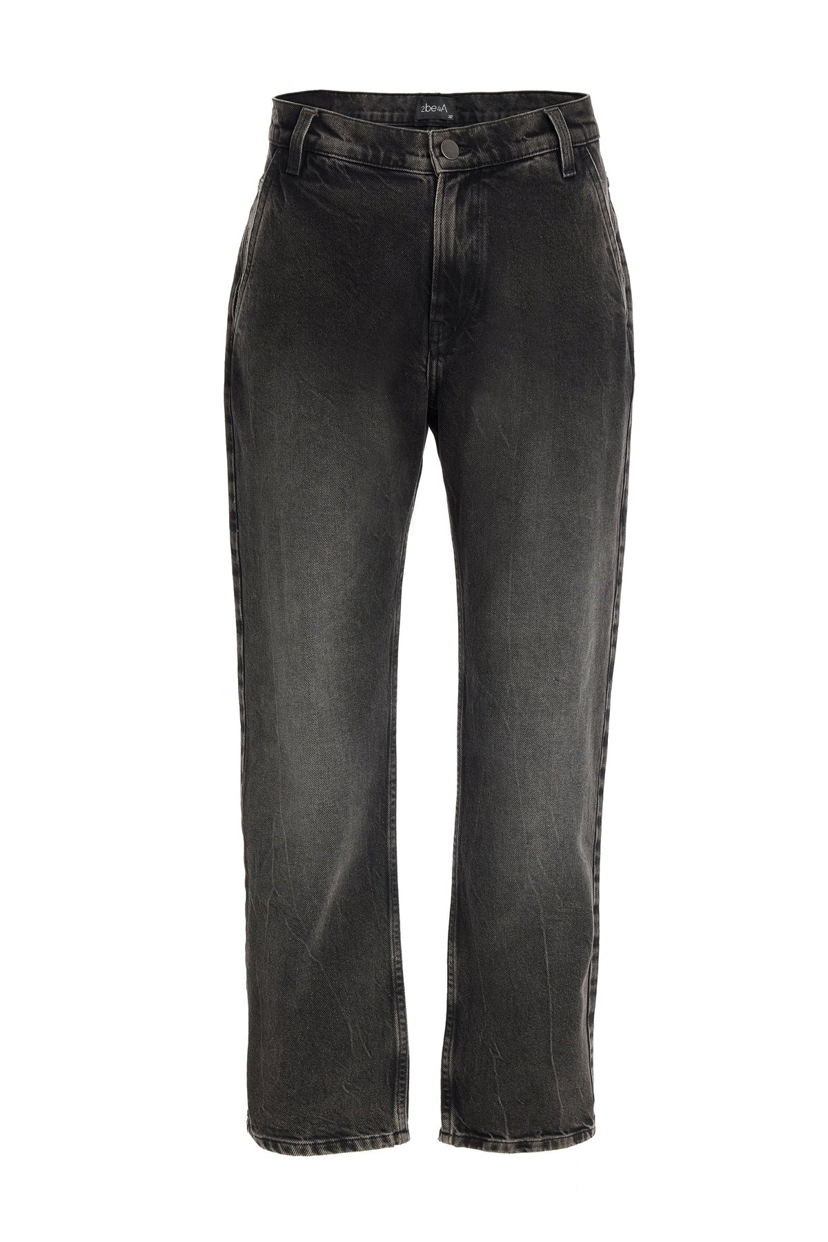 2be4A-Erkek Siyah Denim Pantolon-1-fleurdirect.live