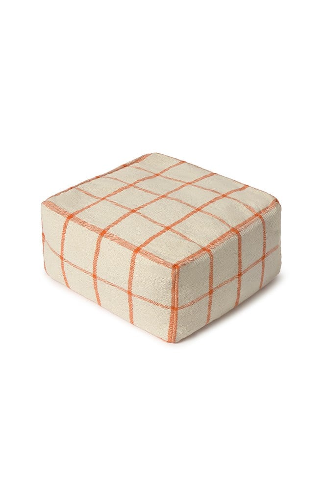 Lorena Canals Geo Block Naturel Yıkanabilir Kılıflı Puf
