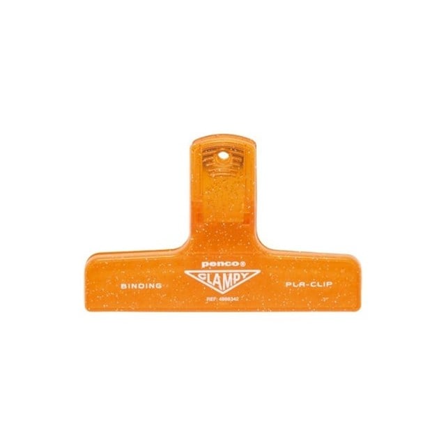 Penco Clampy Glitter Plastic Klips Orange