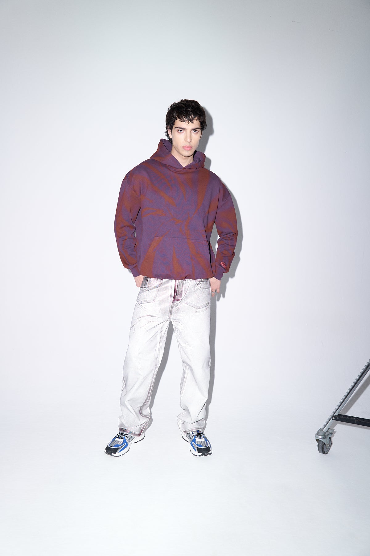 Ace Nayman-Adam Metallic Denim Pants-Kot Pantolon-3-fleurdirect.live