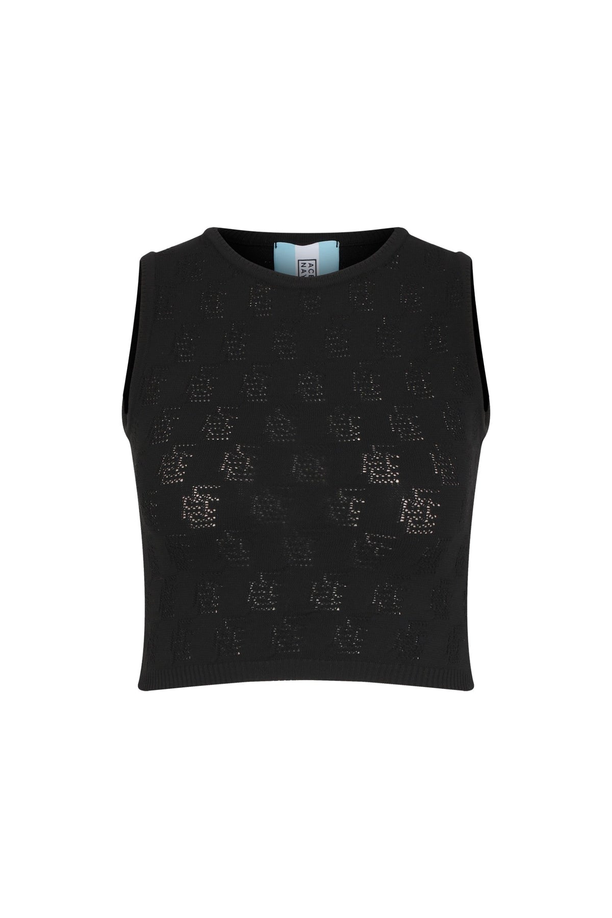 Ace Nayman-Amira Monogram Knitted Top-Top-1-fleurdirect.live