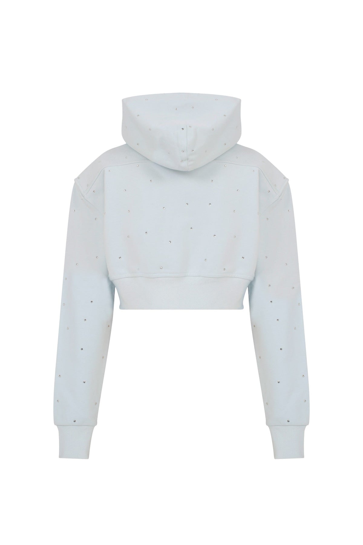 Ace Nayman-Athena Rhinestone Cropped Hoodie-Sweatshirts & Hoodies-3-fleurdirect.live