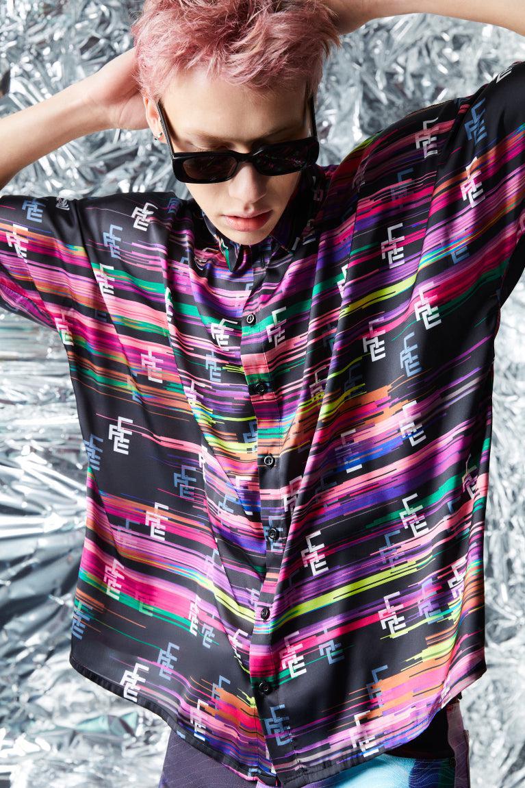 Ace Nayman-Finley Multicolor Pajama Shirt-Gömlek-3-fleurdirect.live