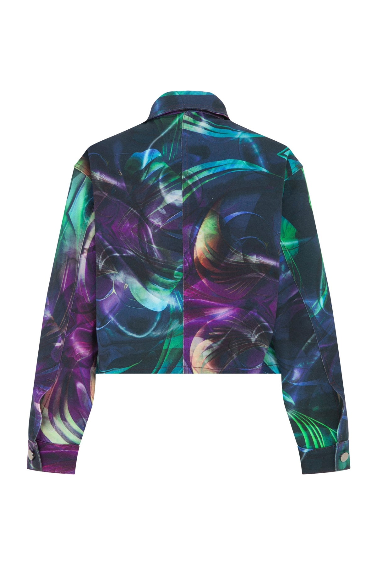 Ace Nayman-Ida Printed Denim Jacket-Ceket-4-fleurdirect.live