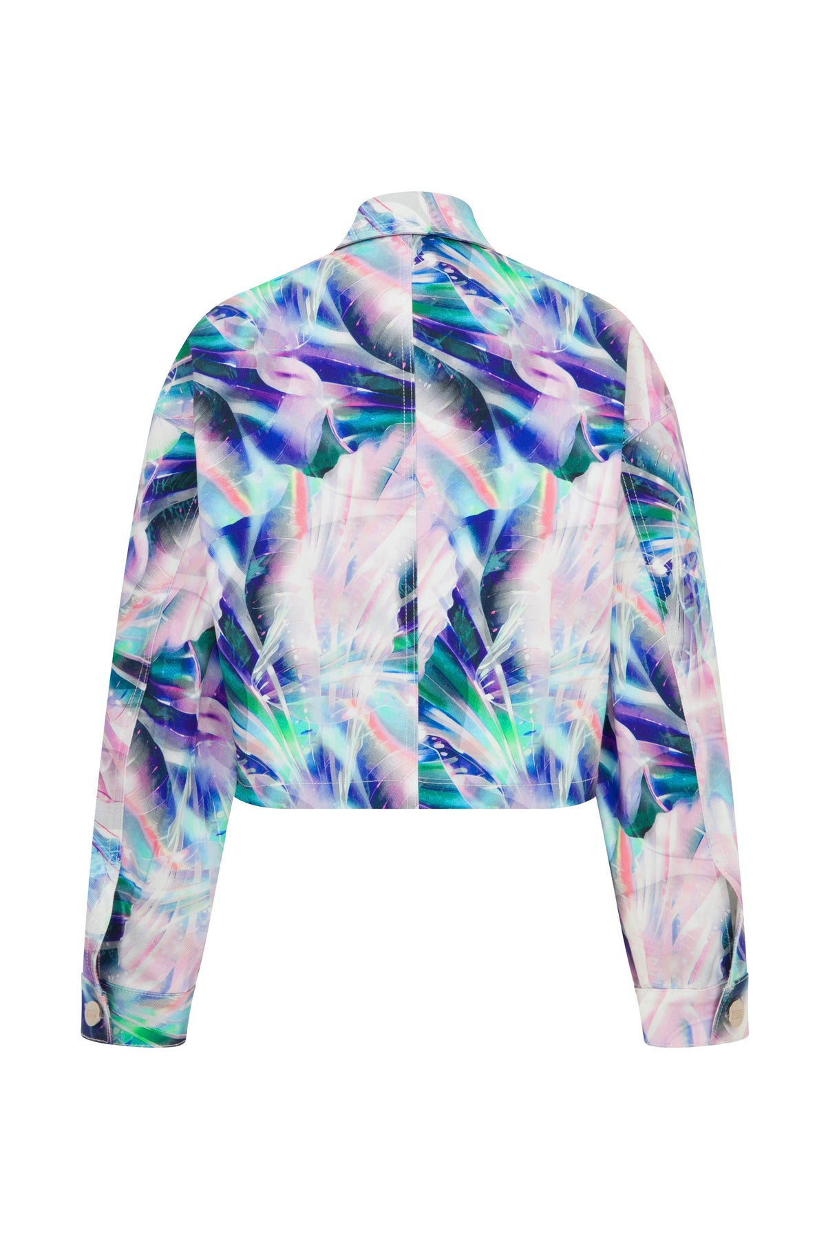 Ace Nayman-Lori Printed Denim Jacket-Ceket-3-fleurdirect.live