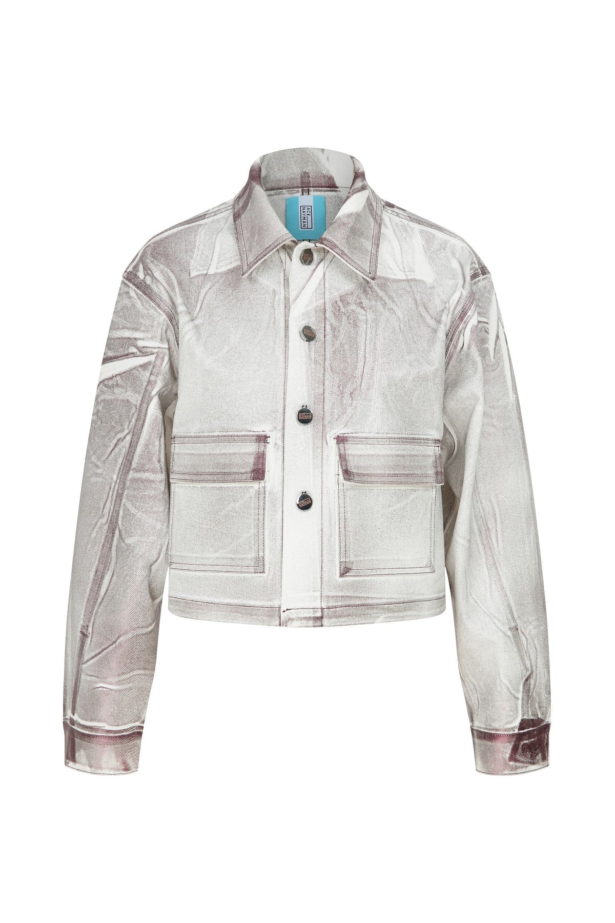 Ace Nayman-Nell Metallic Denim Jacket-Ceket-3-fleurdirect.live
